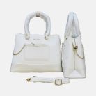 Emily Loren Premium White Ladies Handbag with Shoulder Strap