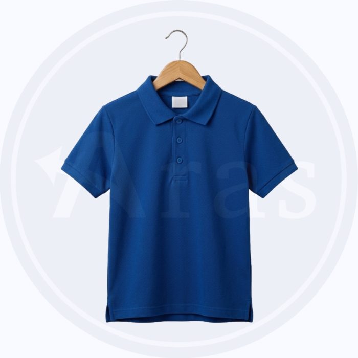 Boys Polo T-Shirt 100% Soft Knit Cotton | Summer Kids T-Shirt Boys Polo T-Shirt made from 100% soft knit cotton in Light Orange, Navy Blue, Sky Blue, and Light Blue for kids aged 4–5 years.