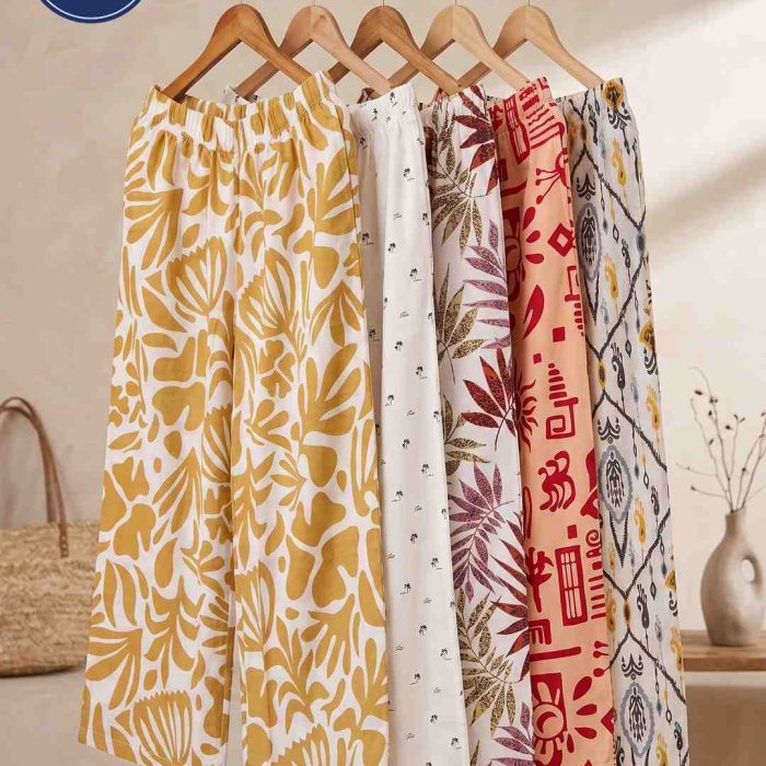 Aras ladies palazzo with stylish printed design Bangladesh