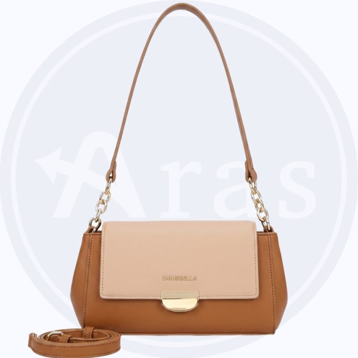 CHRISBELLA AA1047, CHRISBELLA Bag, Ladies Leather Bag, Women's Shoulder Bag, Crossbody Bag Bangladesh, Premium Ladies Bag, Fashion Handbag, Leather Handbag, Office Bag for Women, Luxury Ladies Bag Bangladesh