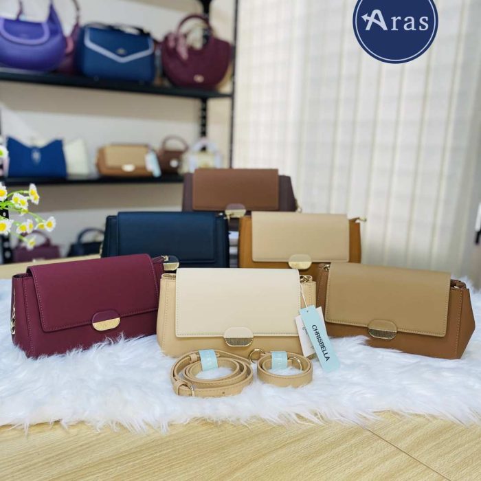CHRISBELLA AA1047, CHRISBELLA Bag, Ladies Leather Bag, Women's Shoulder Bag, Crossbody Bag Bangladesh, Premium Ladies Bag, Fashion Handbag, Leather Handbag, Office Bag for Women, Luxury Ladies Bag Bangladesh